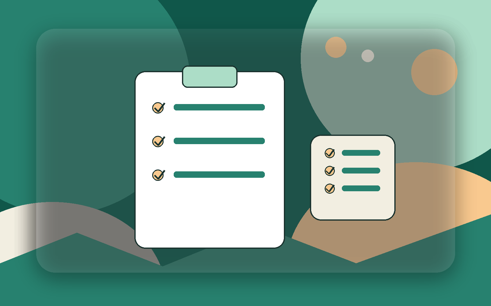 Editorial-Illustration mit Clipboard, Häkchen und Rollenplan als Symbol für die Einführung eines Hinweisgebersystems per Checkliste.